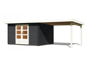 Dřevěný zahradní domek BASTRUP 7 s přístavkem Dekorhome