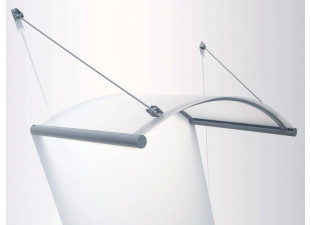 Rondo Glass šedá / čirá 148 x 90 cm