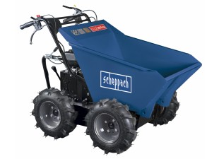 Scheppach DP 3000 - kolový přepravník 4x4 s nosností 300 kg a mechanickým sklápěním korby Array