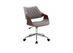 Kancelářská židle COLT ořech / šedá / chrom