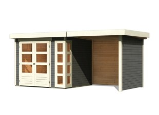 Dřevěný zahradní domek KERKO 3 s přístavkem 240 Dekorhome