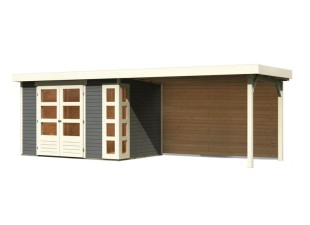 Dřevěný zahradní domek KERKO 4 s přístavkem 280 Dekorhome