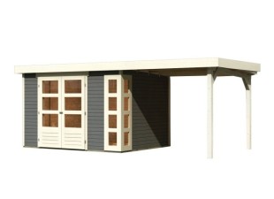 Dřevěný zahradní domek KERKO 5 s přístavkem 240 Dekorhome