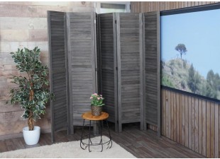 Dřevěný paraván Dekorhome