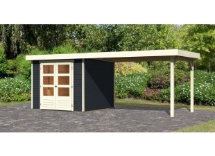 Dřevěný zahradní domek ASKOLA 3,5 s přístavkem 280 Dekorhome