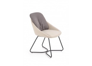 Jídelní židle K391 světle šedá / šedá / černá