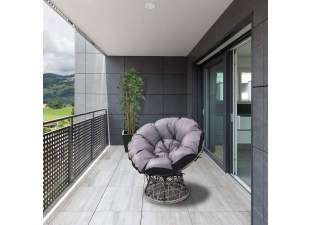 Otočné ratanové křeslo TRISS