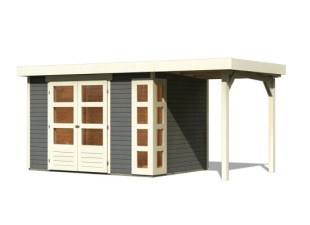 Dřevěný zahradní domek KERKO 4 s přístavkem 150 Dekorhome