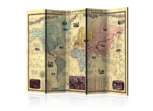 Paraván Nouvelle Carte Du Monde Dekorhome