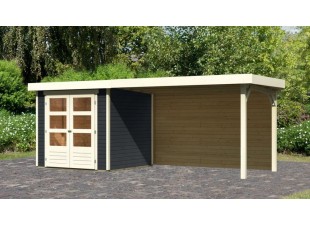 Dřevěný zahradní domek ASKOLA 2 s přístavkem 280 Dekorhome