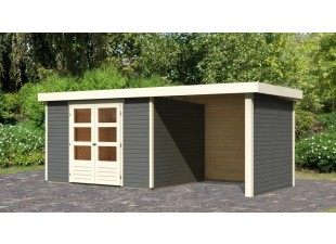 Dřevěný zahradní domek ASKOLA 5 s přístavkem 240 Dekorhome