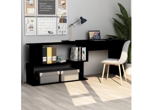 Rohový psací stůl s policemi Dekorhome - POSLEDNÍ KUS