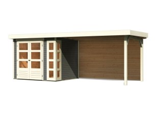 Dřevěný zahradní domek KERKO 3 s přístavkem 280 Dekorhome