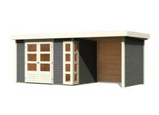 Dřevěný zahradní domek KERKO 4 s přístavkem 240 Dekorhome
