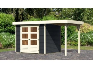 Dřevěný zahradní domek ASKOLA 3 s přístavkem 150 Dekorhome