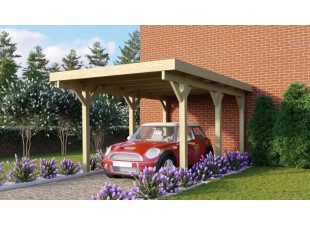 Dřevěný přístřešek / carport CLASSIC 1A Dekorhome