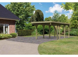 Dřevěný přístřešek / carport CLASSIC 2B Dekorhome