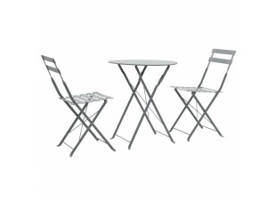 Zahradní bistro set 3 ks ocel Dekorhome