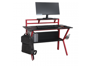 PC stůl TABER černá / červená