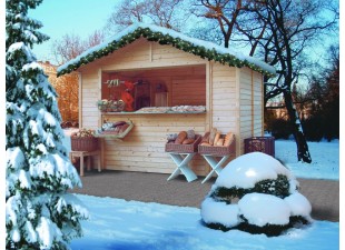 Dřevěný domek VERKAUFSHAUS 2 Dekorhome