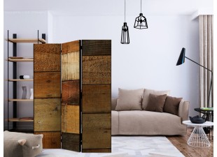 Paraván Wooden Textures 3-dílný Dekorhome - POSLEDNÍ KUS
