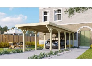 Dřevěný přístřešek / carport CLASSIC 3A Dekorhome