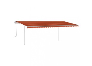 Ručně zatahovací markýza se sloupky 600x300 cm Dekorhome