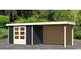 Dřevěný zahradní domek ASKOLA 4 s přístavkem 280 Dekorhome