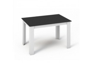 Jídelní stůl 120x80 KRAZ bílá / černá