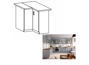 Spodní skříňka rohová LAYLA D90N -