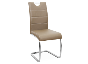 Jídelní židle ABIRA NEW ekokůže / chrom