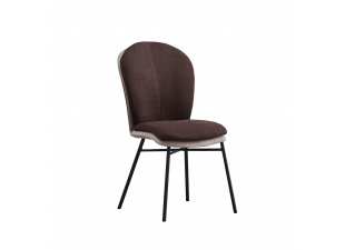 Jídelní židle KIMEA hnědá / šedá / černá