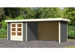 Dřevěný zahradní domek ASKOLA 3,5 s přístavkem 280 Dekorhome