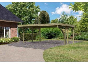 Dřevěný přístřešek / carport CLASSIC 1B Dekorhome