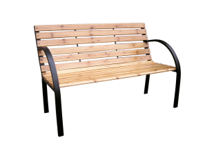 Zahradní lavička LACEA dřevo / kov -