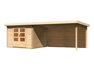 Dřevěný zahradní domek BASTRUP 5 s přístavkem Dekorhome