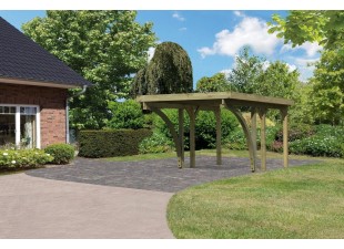 Dřevěný přístřešek / carport CLASSIC 1C Dekorhome