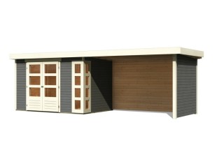 Dřevěný zahradní domek KERKO 4 s přístavkem 280 Dekorhome
