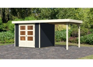 Dřevěný zahradní domek ASKOLA 3,5 s přístavkem 240 Dekorhome
