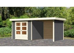 Dřevěný zahradní domek ASKOLA 3,5 s přístavkem 240 Dekorhome