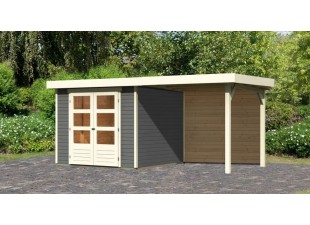 Dřevěný zahradní domek ASKOLA 3,5 s přístavkem 240 Dekorhome