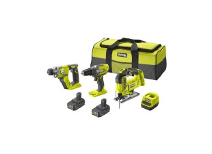 Ryobi R18DDJSSDS-220S 18V sada RCD1802 + R18JS + R18SDS + 2x baterie 2 Ah + taška