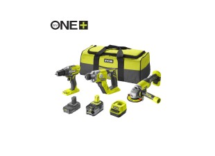 Ryobi RCK183C-242S sada nářadí ONE+ (R18DD3 + R18AG + R18SDS + 1x 4Ah + 1x 2Ah baterie + nabíječka)