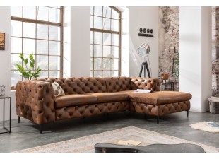 Chesterfield rohová sedací souprava ZETHOS Dekorhome