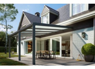 Hliníková pergola 500 cm antracit / polykarbonát Dekorhome