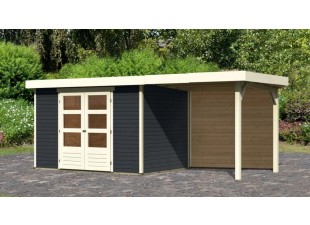 Dřevěný zahradní domek ASKOLA 4 s přístavkem 240 Dekorhome