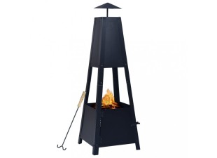 Přenosné ohniště černá Dekorhome