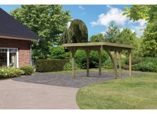 Dřevěný přístřešek / carport CLASSIC 1B Dekorhome