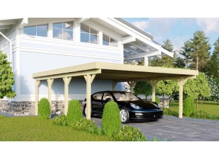 Dřevěný přístřešek / carport CLASSIC 2A Dekorhome