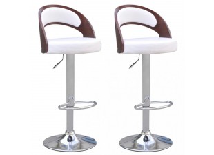 Barové židle 2 ks umělá kůže / dřevo / kov Dekorhome